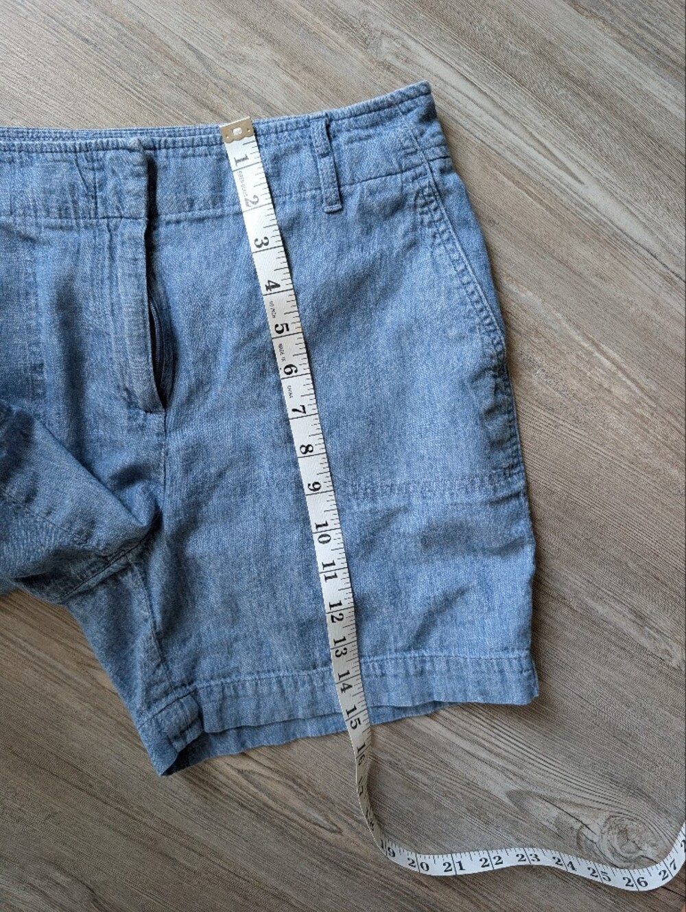 Talbots Chambray Linen-cotton-Blend Women’s Shorts - Picture 4 of 7